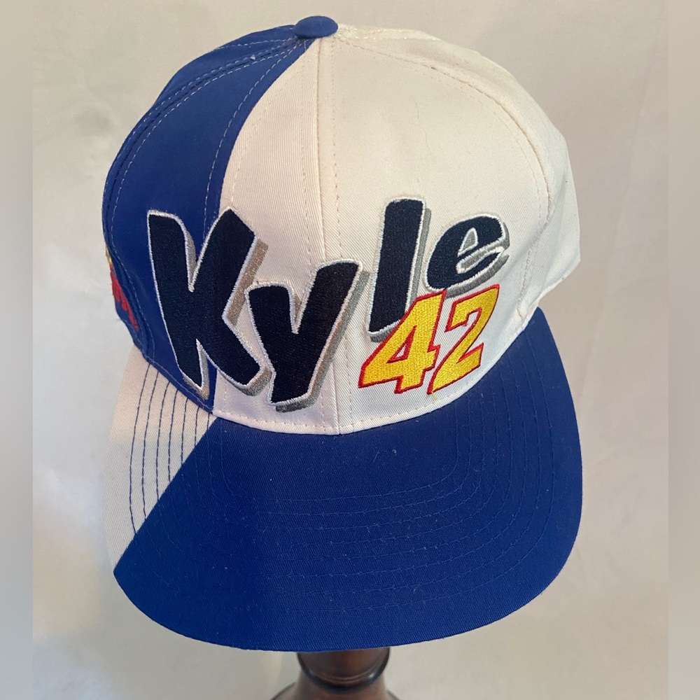 NASCAR Kyle #42 Coors Light Tucker Hat Ball Cap Blue White NWOT